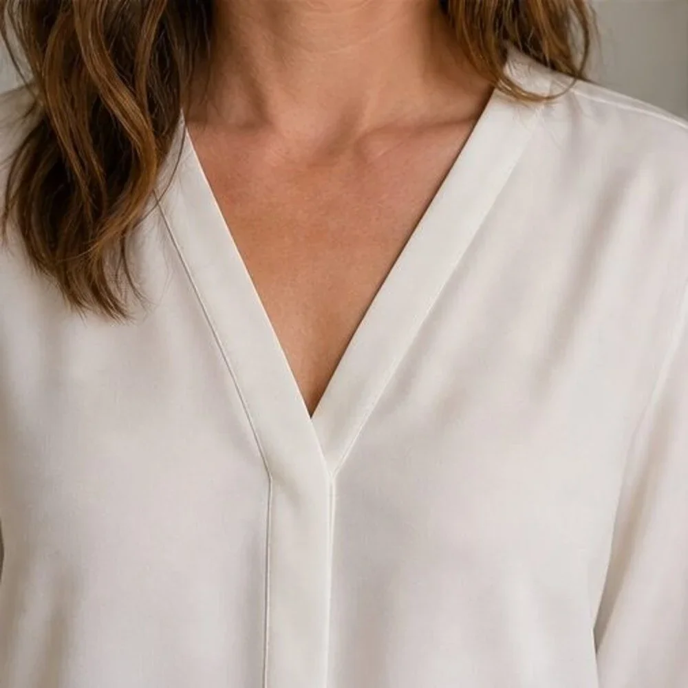 White Lace Trim Top